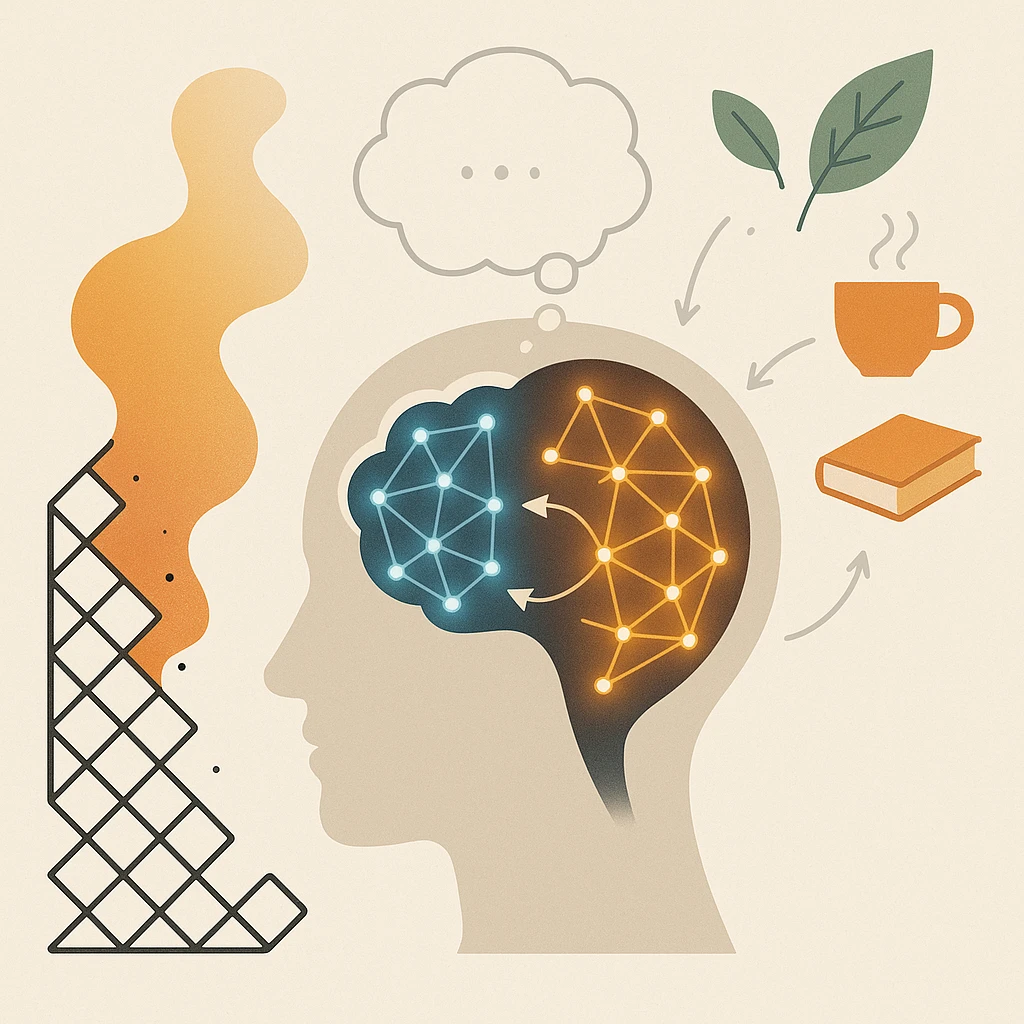 Photo of a creator organizing ideas.